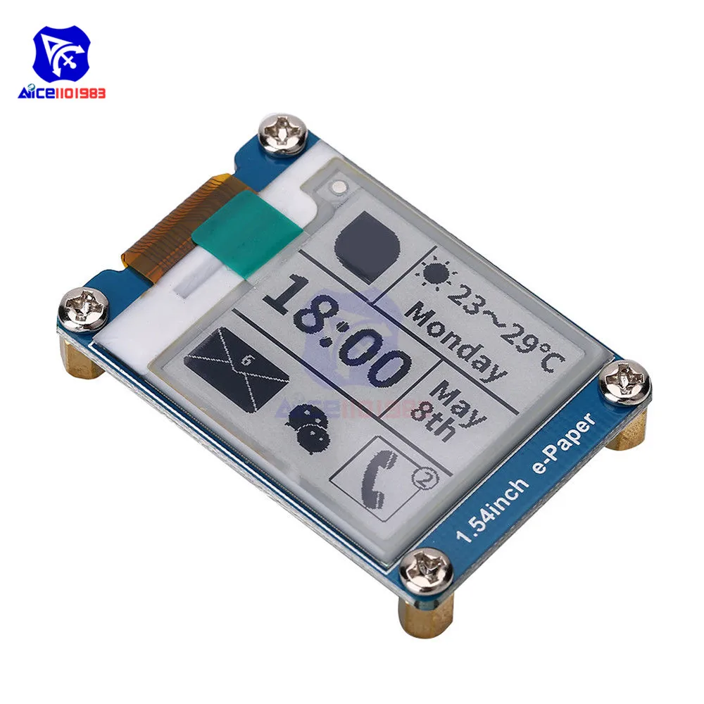 Diymore 1,5" электронный бумажный Модуль 200*200 электронный чернильный дисплей SPI интерфейс для Raspberry Pi Arduino STM32