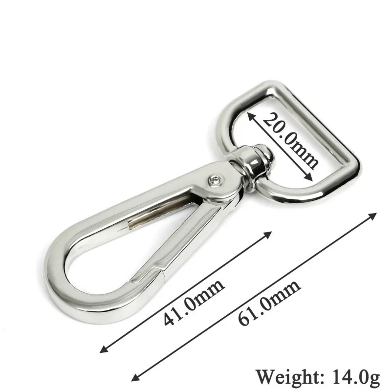 Поворотные застежки-карабины для ключей золотистые серебристые бронзовые