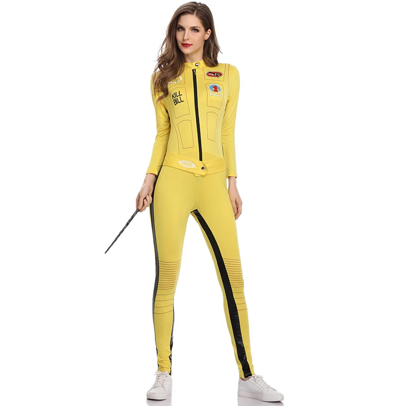 Детский костюм для косплея билатриса Reneecho Kill Bill желтый длинный комбинезон на
