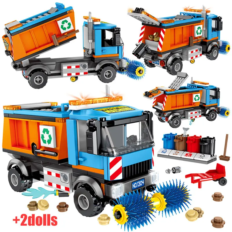 Городская санитария уборка автомобиля пицца на вынос модель конструктор уличные