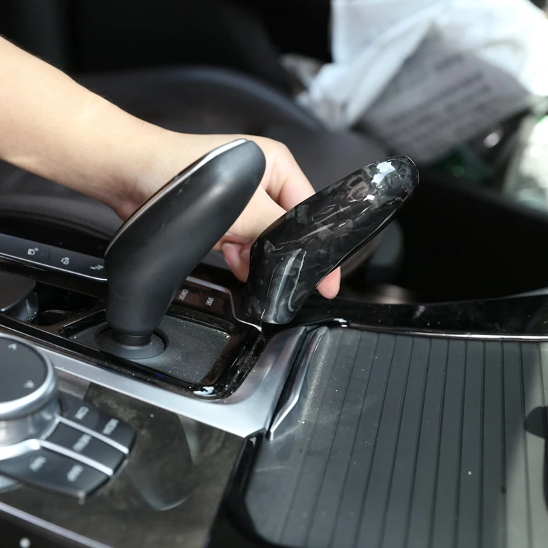 

Speed Gear Shift Head Cover Trim Carbon Fiber for-BMW 5 6 7 Series GT G32 G30 G11 G12 X3 X4 G01 G02 2016-2019
