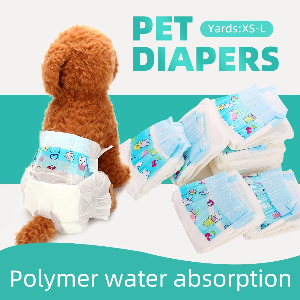 

5pcs/Pack Dog Physiological Pants XS S M L Diaper Sanitary Female Dog Shorts Panties Dog Briefs Underwear Large Capacity Diapers