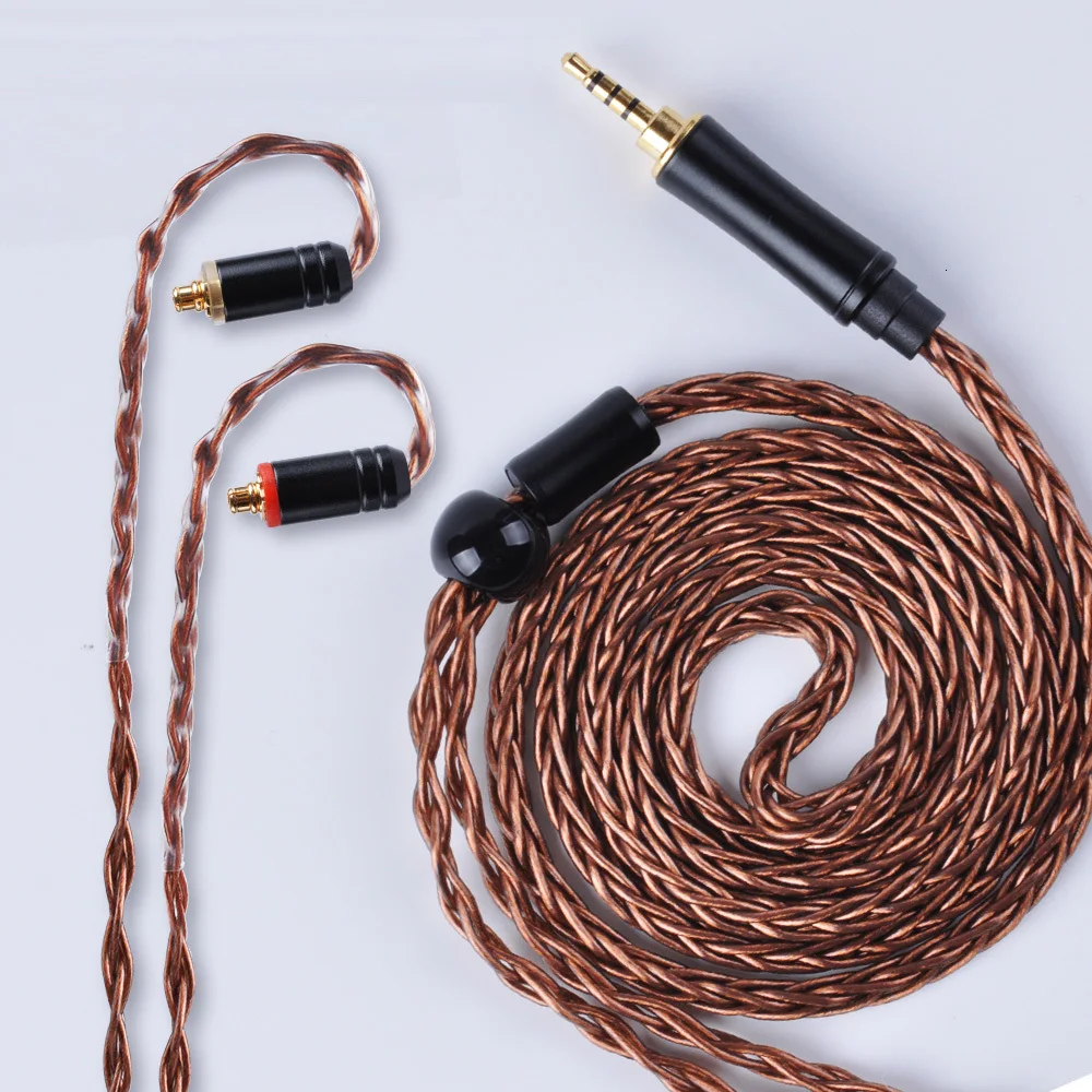AK HiFiHear 8 Core посеребренный Модернизированный кабель 2,5/3,5 мм сбалансированный кабель с MMCX/2pin разъем для ZS10 Pro TRN X6