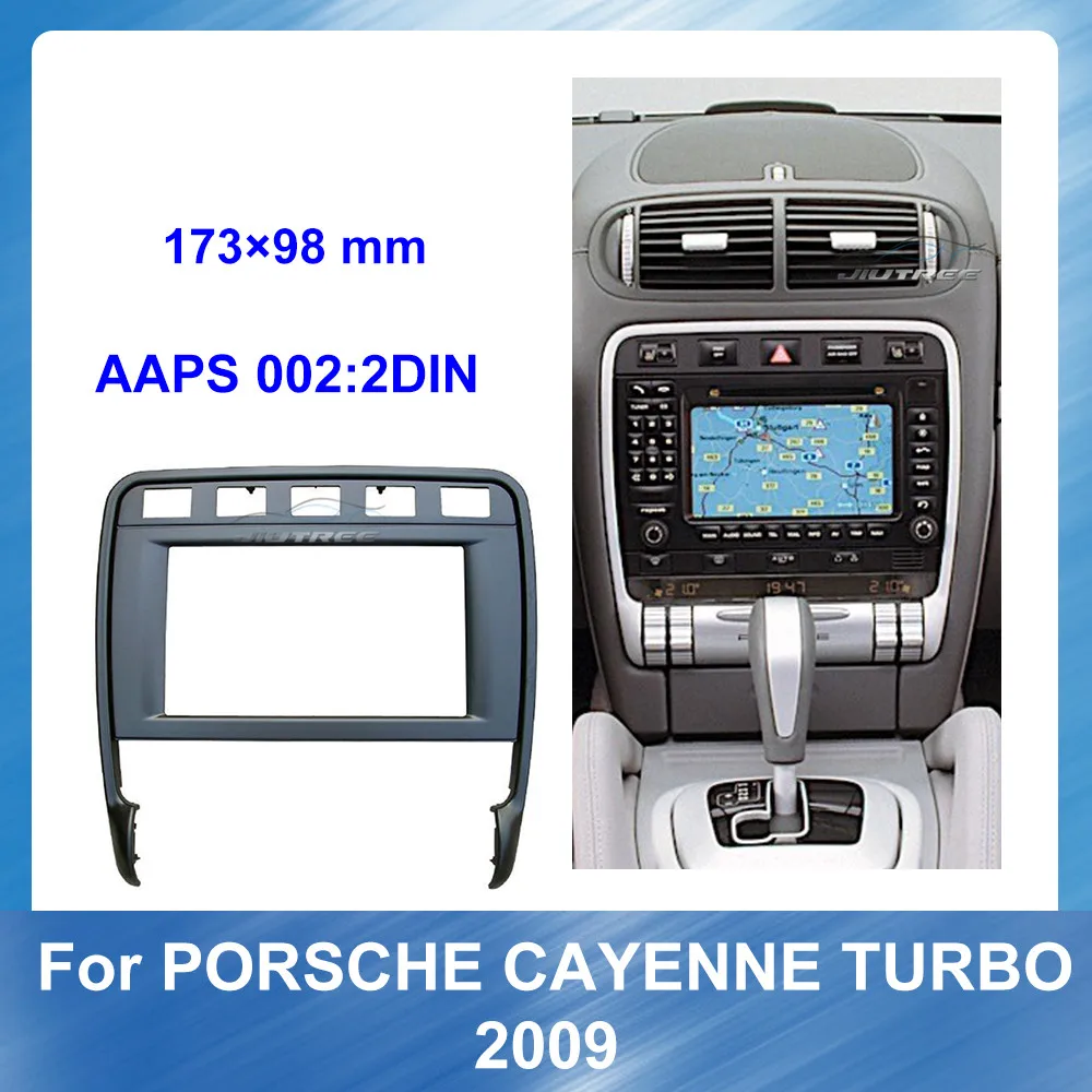 

2 Din Car Radio Fascia Installation Frame Kit For PORSCHE CAYENNE TURBO 2009 Car Dash CD DVD Decorative Frame GPS panel