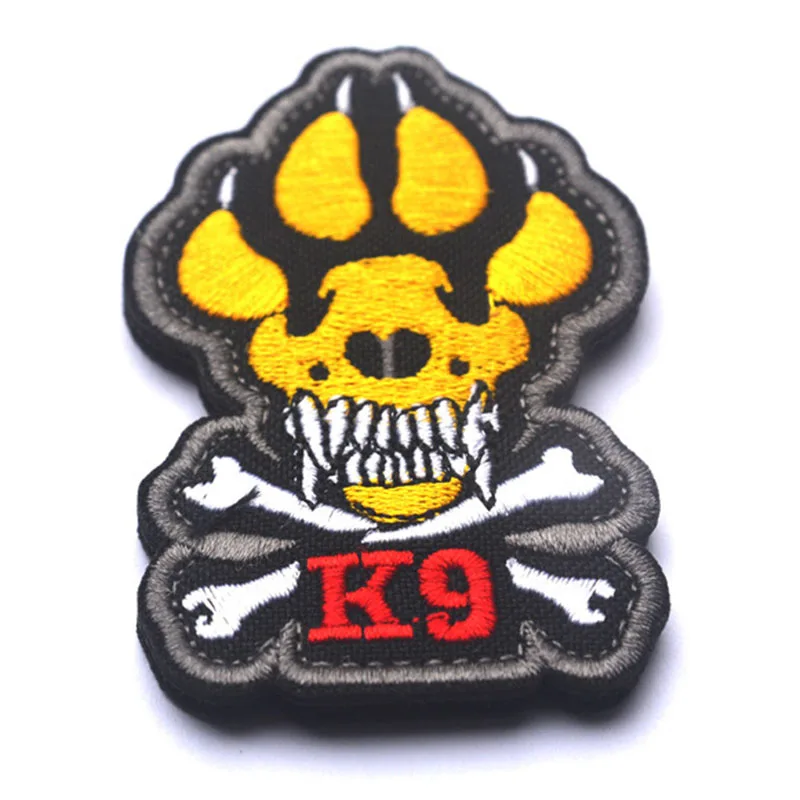 K9 собака Тактический нам армейский боевой 3D вышивальный знак применение