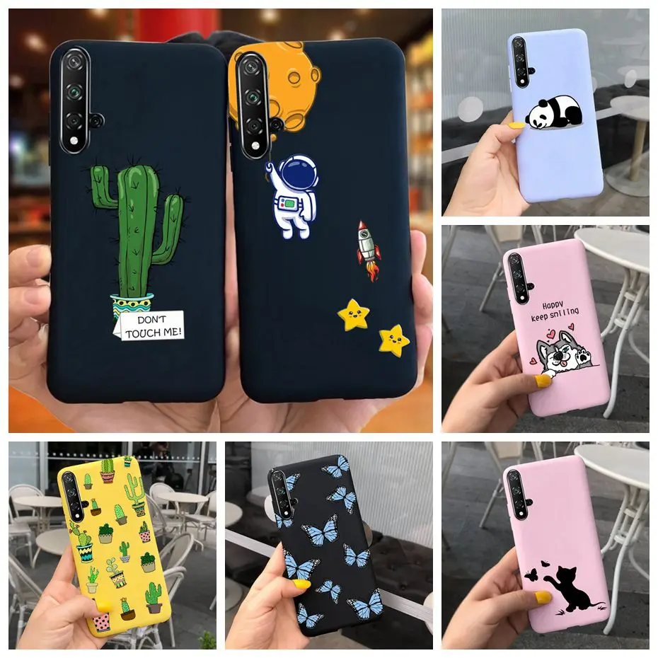 Чехол для Honor 20, чехол для Honor 20 Lite, Женский чехол для телефона, силиконовая задняя крышка для Huawei Honor20 20 Lite, милый чехол