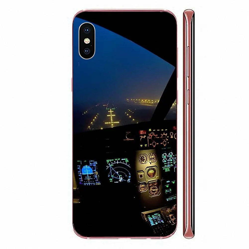 Крутой самолет Cockpit модный для Sony Xperia Z Z1 Z2 Z3 Z4 Z5 compact Mini M2 M4 M5 T3 E3 E5 XA XA1 XZ Premium |