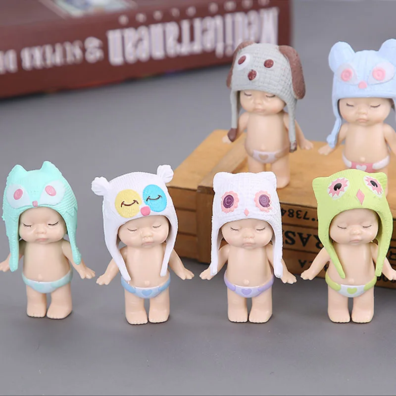 

6 шт./компл. спящие Детские куклы 8 см мини детские куклы игрушки для детей