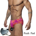 Мужские купальники с принтом, шорты с пуш-ап, модный мужской купальник, быстросохнущие мужские плавки, купальные трусы с низкой талией, пляжная одежда для серфинга