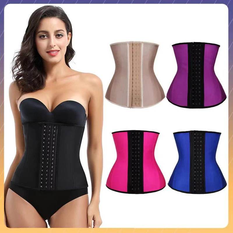 

Latex Waist Trainer Corset Body Shapers Women Colombian Girdles Tummy shapewear butt lifter Waist Cincher Slimming Belt Shaper