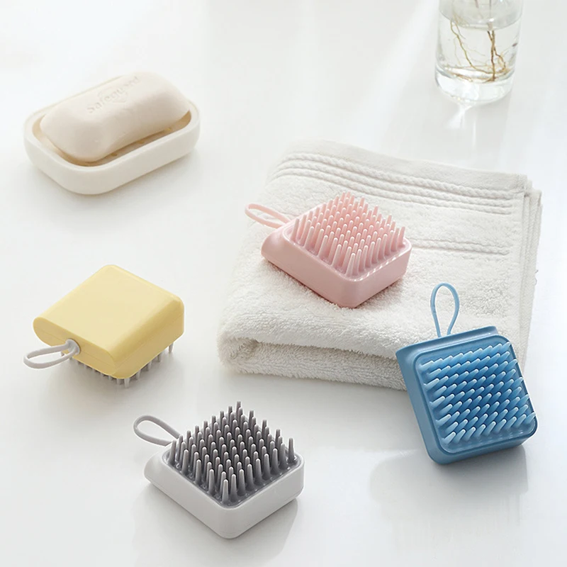 

Head Massage Brush Silicone Comb Shampoo Hair Washing Comb Shower Brush Massage Brush Salon Household Clean Scalp Shampoo Brush