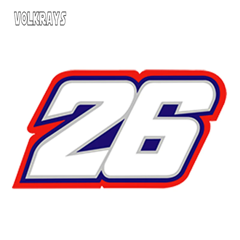 

Volkrays Waterproof 26 Car Sticker Sunscreen Creativ Cover Scratch Decals Automobile Motorcycles Decoration Accessories,13cm*7cm