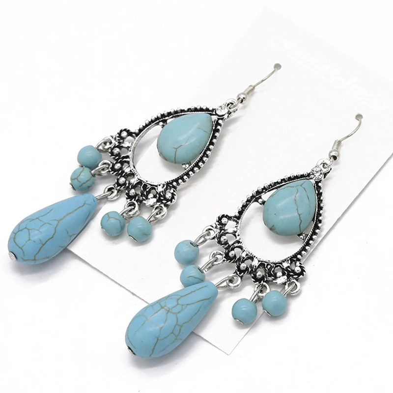 

Vintage Ethnic Bohemia Earrings Earrings Bundles For Women Girl Ethnic Boho Party Wedding Hanging Earring Jewelry Accessories