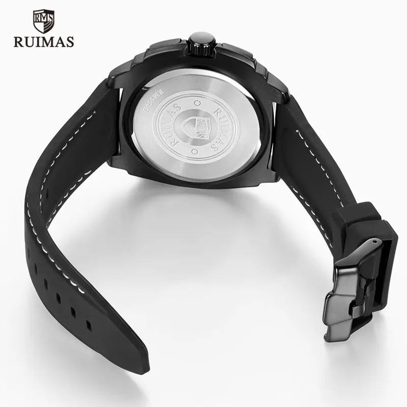 

Silicone Sports Watches Men Fashion Causal Wristwatch Relogios Masculino Man Clock Luxury Army Quartz Watch 554 Black