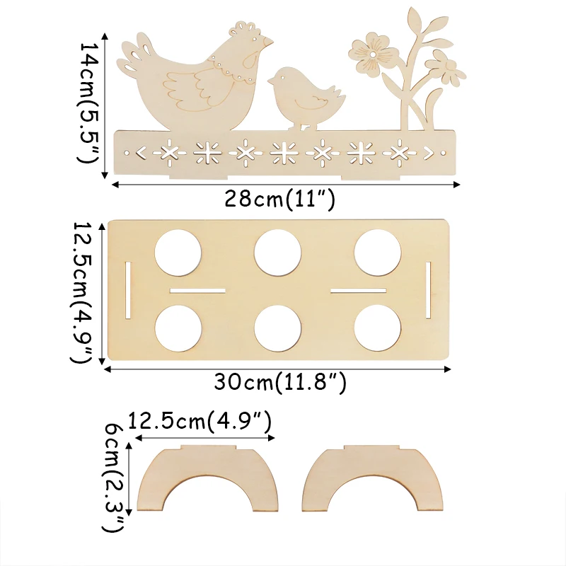 wooden craft-B Cyuan 30 см Пасхальные украшения из натурального ротанга венок для фотосъемки Христос воскрес с пасхальными яйцами Декор пасхальное детское платье вечерние свадебные сувениры Счастливой Пасхи вечерние подарки «сделай сам» - Цвет: wooden craft-B