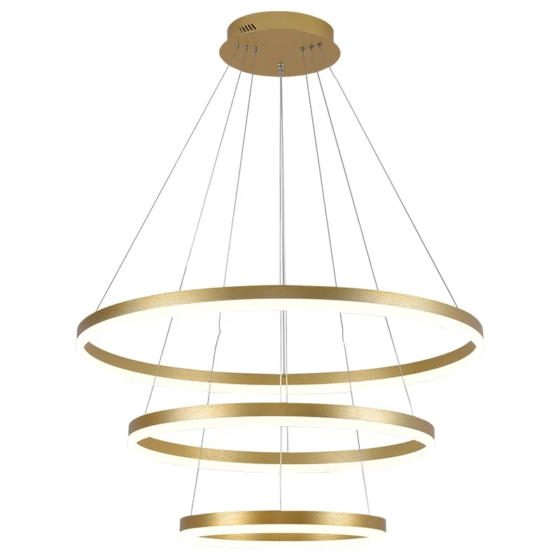 Современный элегантный матовый коричневый алюминиевый и акриловый круглый