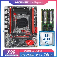 machinist x99 motherboard lga 2011 3 set kit with intel xeon e5 2620 v3 processor 16g28 ddr4 2666mhz ram four channel x99 rs9