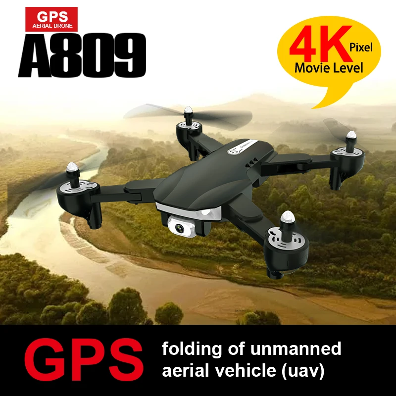 A809 RC Drone GPS Precise Positioning 4K HD Camera Professional Aerial Photography WiFi Real Time Transmission Quadcopter | Игрушки и