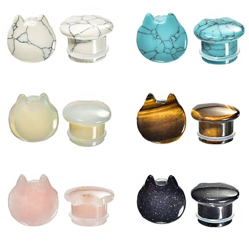 Jingzeyi Модный популярный эспандер Для Пирсинга Ушей 1 шт. затычки для ушей в виде