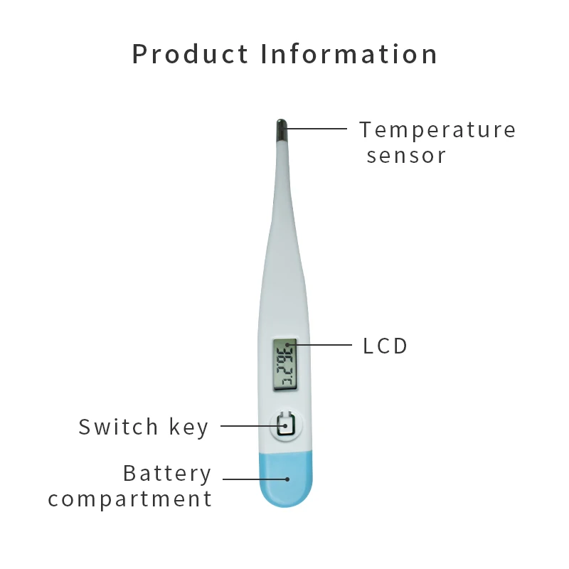 

Electronic Digital Thermometer High Quality LCD Display Baby Thermometer