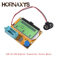 lcr t4 m328 battery lcd digital transistor tester meter diode triode capacitance esr meter for mosfetjfetpnpnpn lcr1