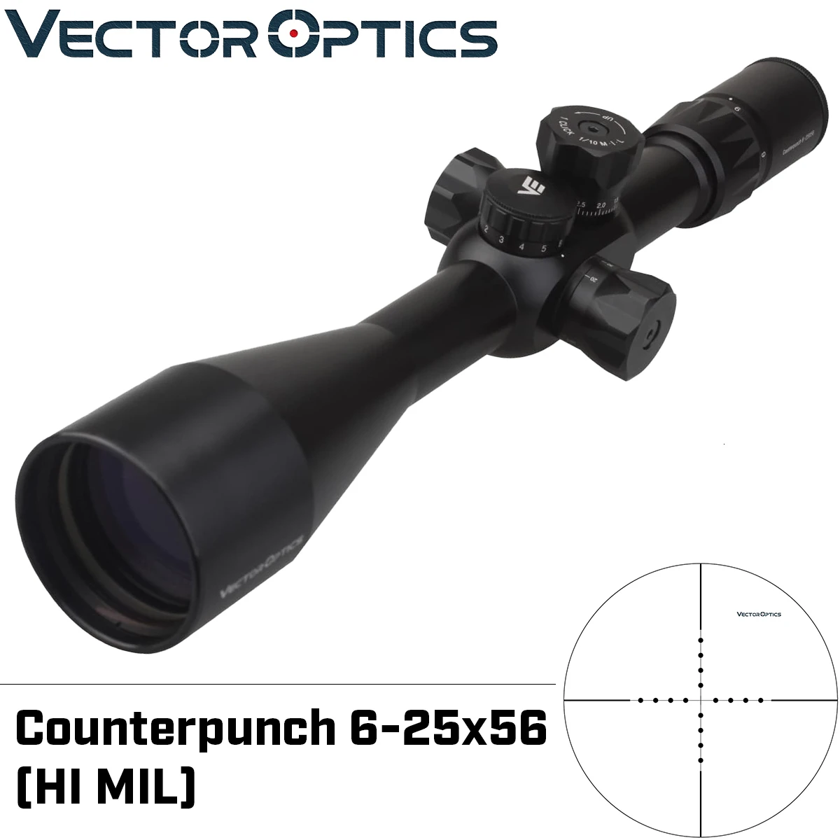 Векторная оптика зенкер 6-25x56 FFP первая фокальная плоскость полный с многослойным покрытием прицел Mil-Dot Сетка охотничий прицел