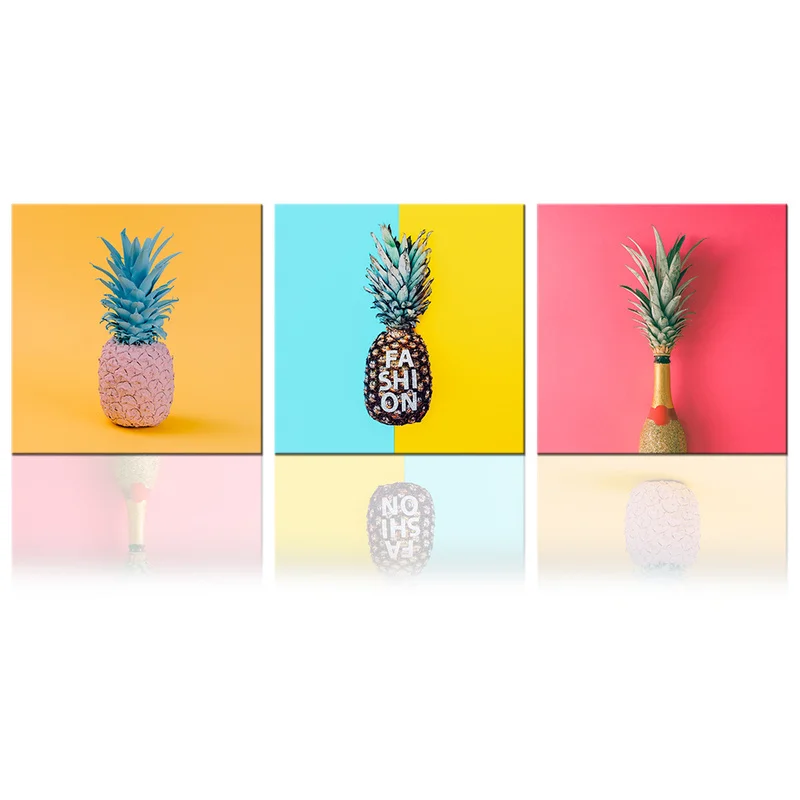 

Tropical Pineapple Canvas Poster Print Modern Home Decor Abstract Fruit Wall Art Painting Living Room Decoration Pictures