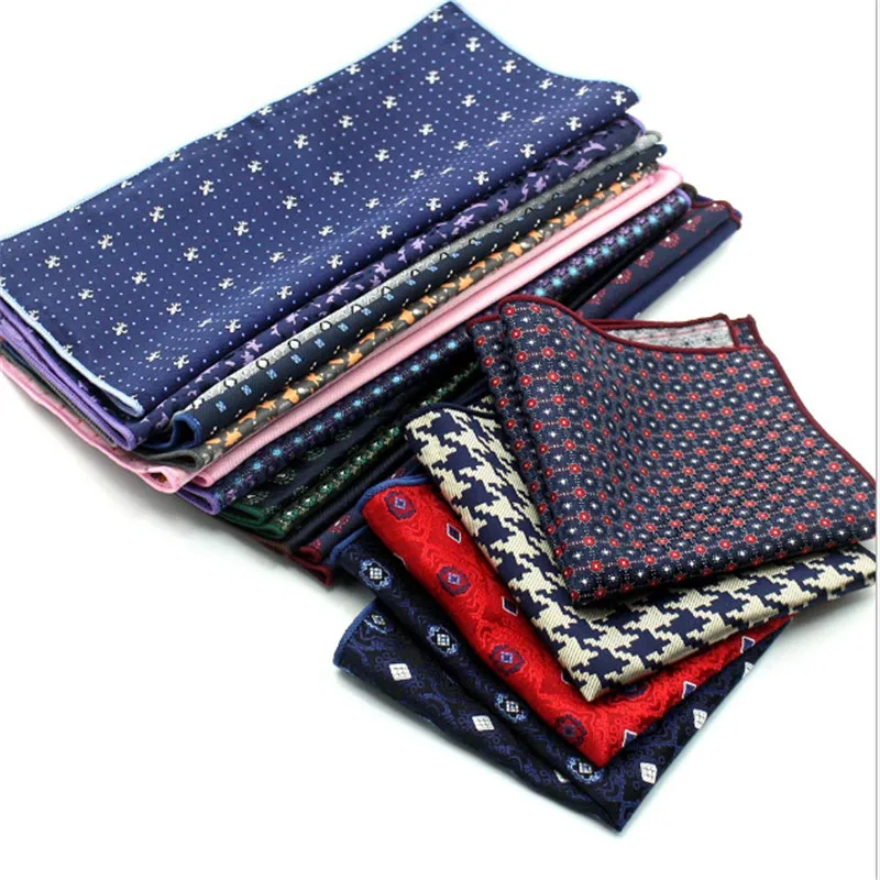 Роскошные Для мужчин носового платка с узором в горошек полосатый цветочным