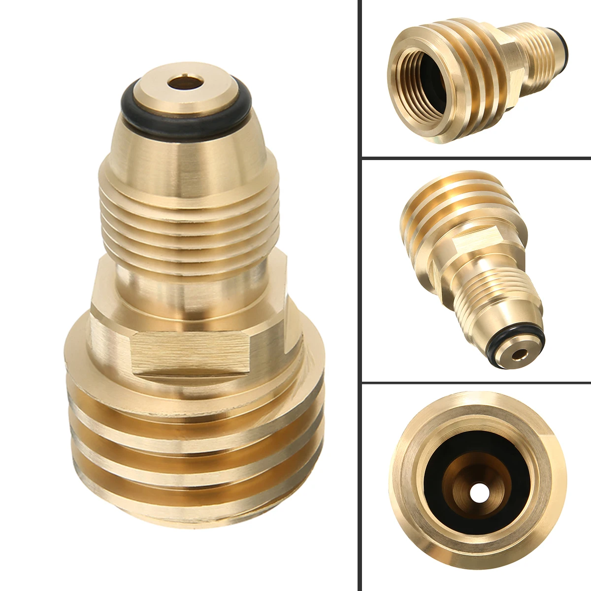 

1Pc Converts Propane Tank Replaceable Service Valve Outlet Brass Outdoor Garden Watering Adapter Hiking Gas Tank Gas Burner Part