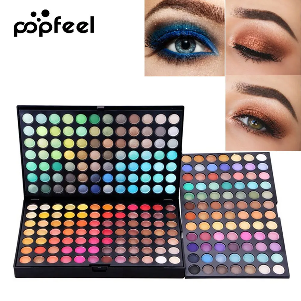 Popfeel 252 Цвета Палитра теней для век макияж мерцающие тени набор длительный