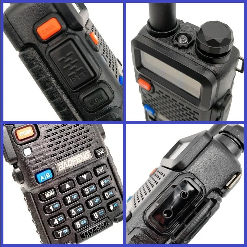 2 шт. иди и болтай Walkie Talkie 8 Вт UV 5R Портативный CB радио приемопередатчик