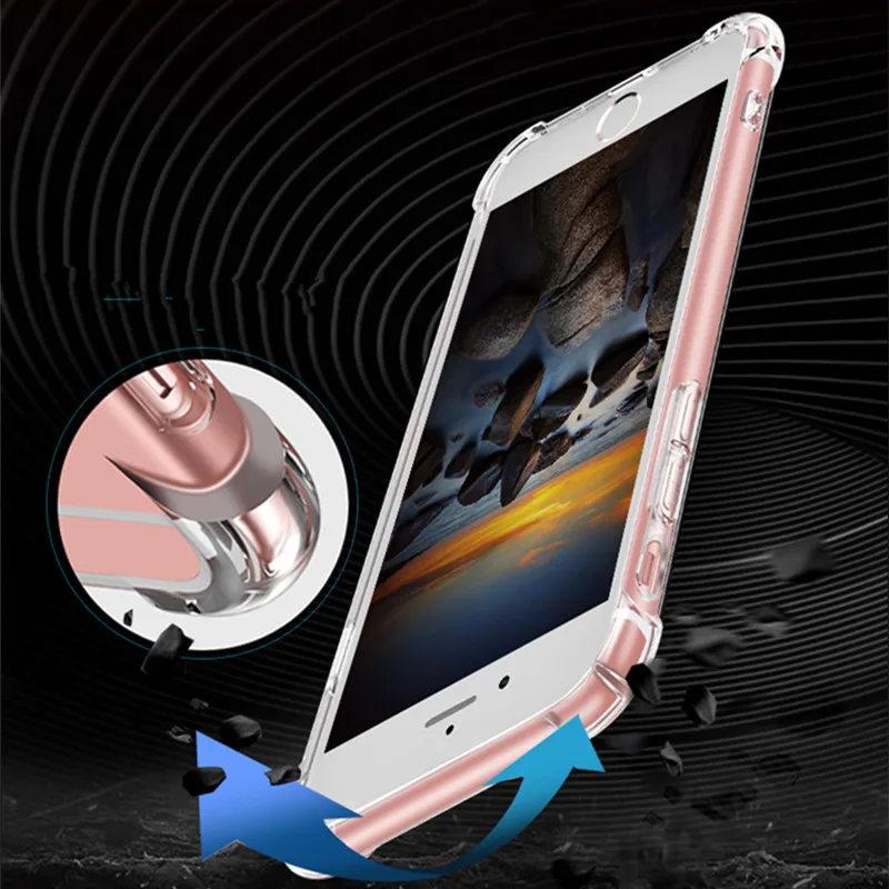 Прозрачный силиконовый мягкий ТПУ чехол для 7 7Plus 8 8Plus X XS MAX XR Прозрачный чехол для телефона для iPhone 11 Pro Max 5 5S SE 6 6s Plus чехол
