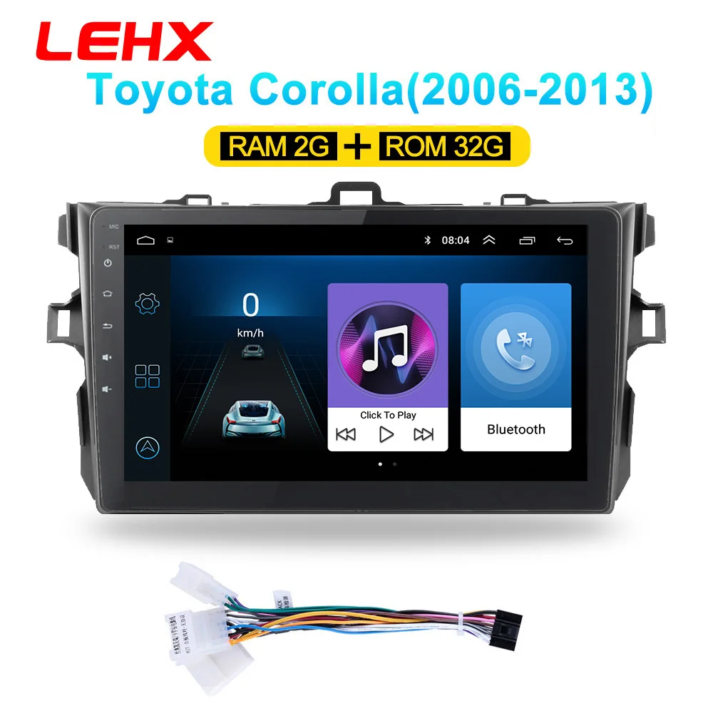 LE932A-small-1 LEHX автомобильный Android 8,1 Радио мультимедийный плеер навигация gps для Toyota Corolla E140/150 2006 2007-2013 навигация wifi - Цвет: LE932A-small-1