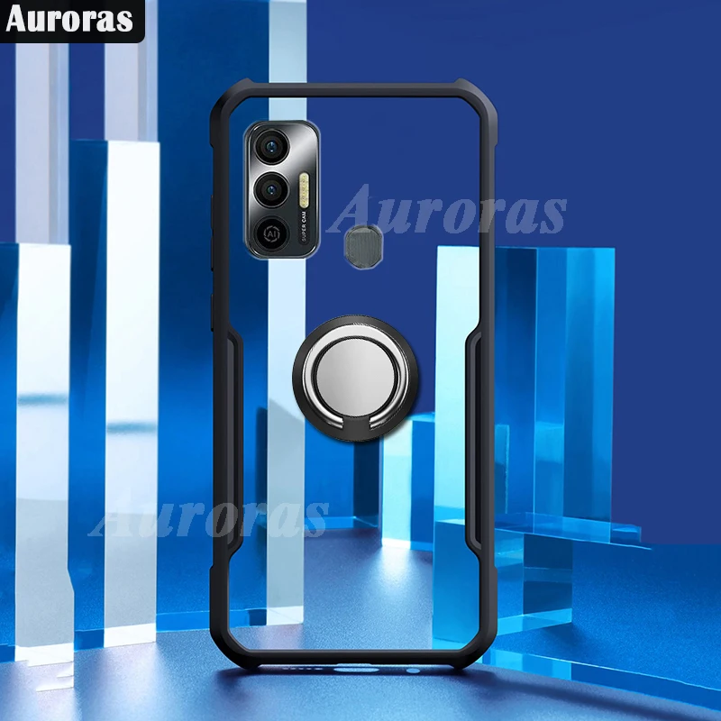 Чехол Auroras для Tecno Spark7 противоударный чехол с кольцом мягкая рамка Spark 7 Pro |