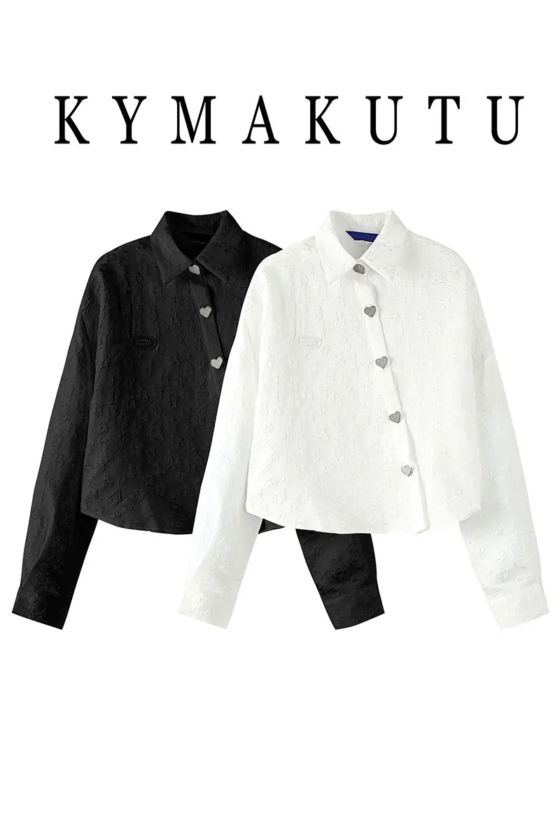 

VANOVICH Korean 2021 Spring New Jacquette White French Shirt Women New Design Long-sleeved Shirt Top Female Retro Blouse