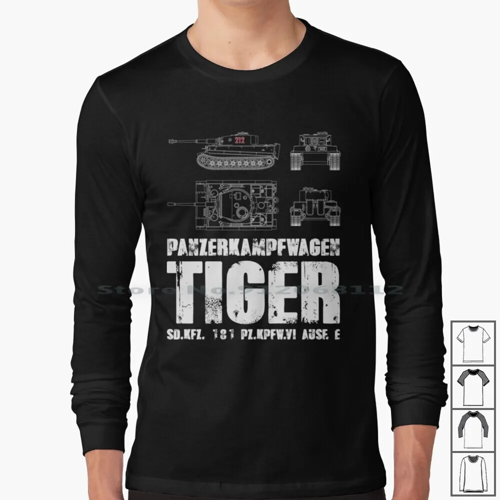 

Tiger Tank Long Sleeve T Shirt German Panzerkampfwagen Panzer Tiger Panther King Achtung Armor Tank Para Paratrooper Airborne