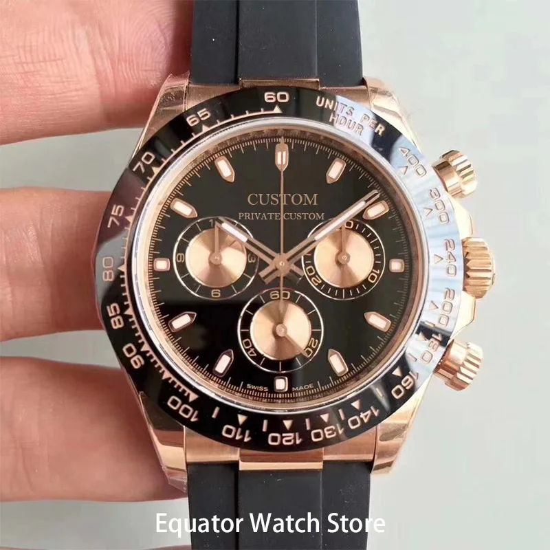 39 мм Мужские автоматические механические часы с сапфировым кристаллом