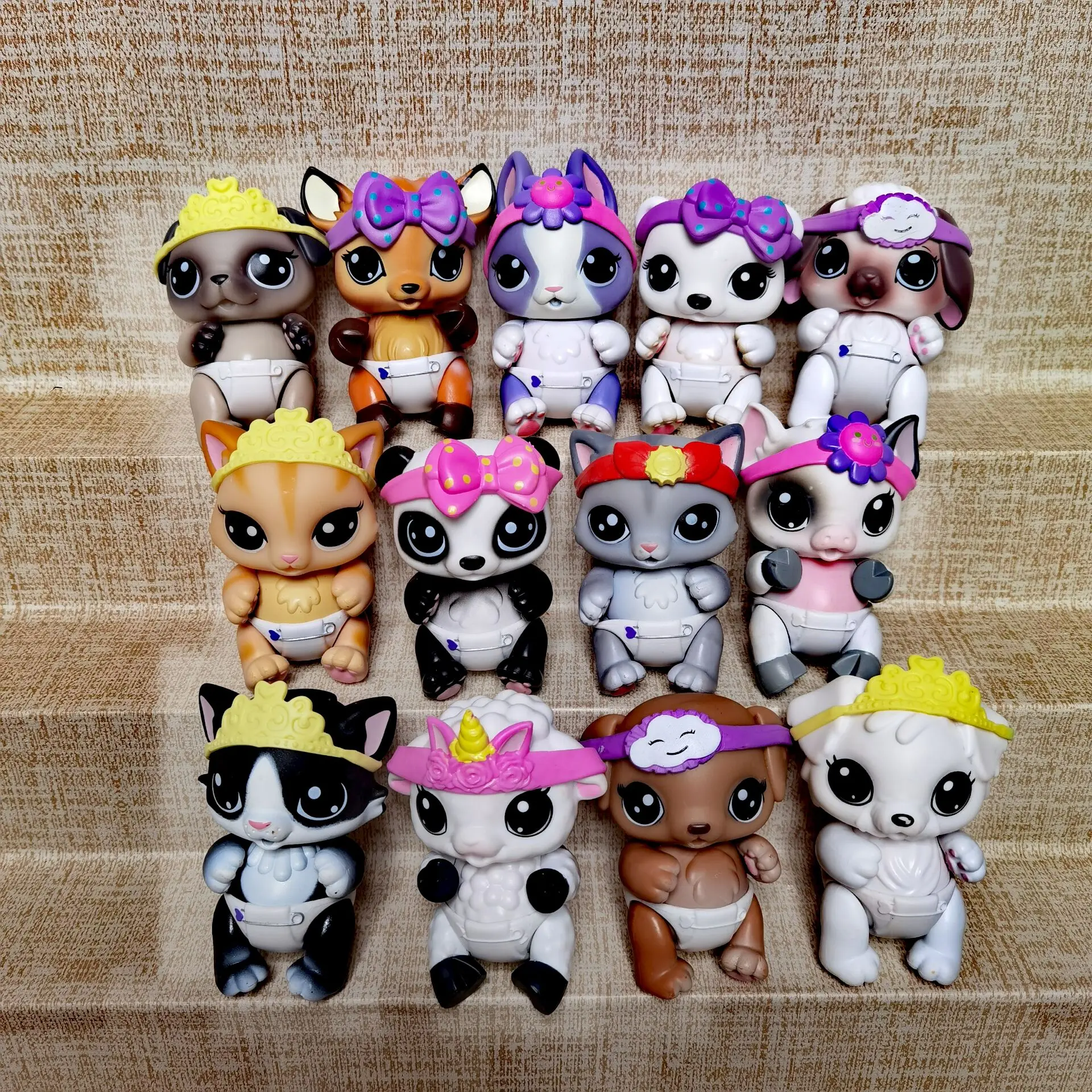 3 шт. оригинальный многие jo милая игрушка прекрасная маленькая белая Pet shop