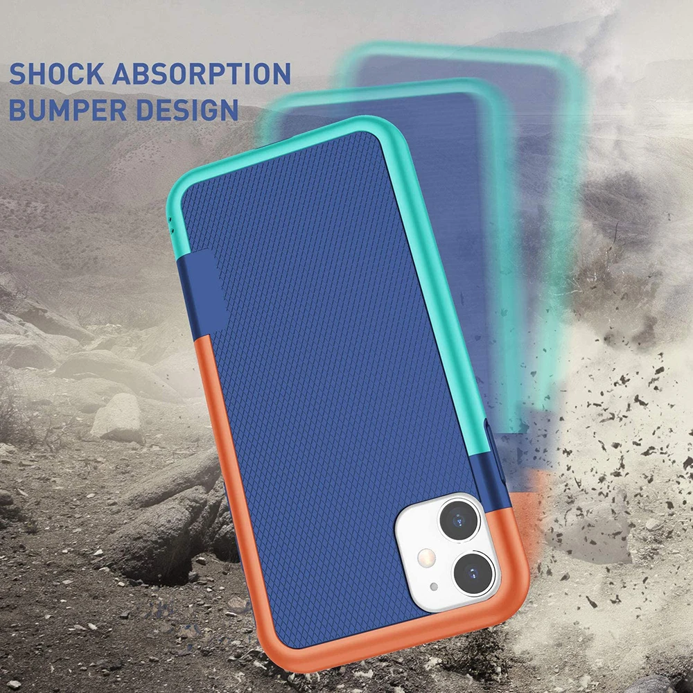 

Ultra Slim Hybrid Shockproof Case For iPhone 11 Pro Max XR X XS Max Soft Anti-Slip Rubber Case for iPhone 8 Plus 7 6 5s SE Case