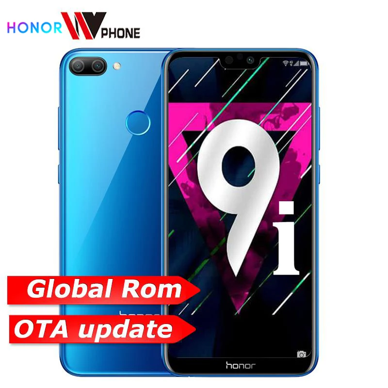 Global honor 9n honor 9i, 5,84 дюймов, Восьмиядерный стеклянный корпус, двойная камера заднего вида, 3000 мАч, отпечаток пальца, распознавание лица, android 8,0