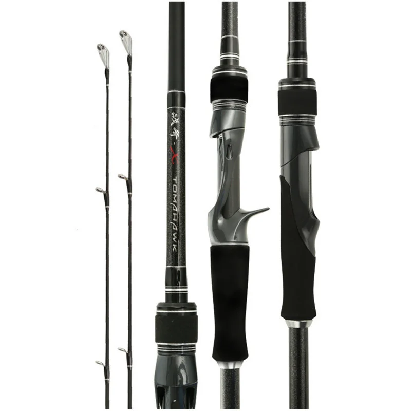 

Lure Wt.7-35g Casting Spinning Fishing Rod Carbon 2 Tips 1.8m Ultralight Fishing Spinning Rod H/MH Power Carbon Fiber Rod