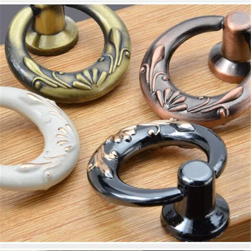 Европейские классические ручки шкафа ящика выдвижные кольца дверное кольцо для