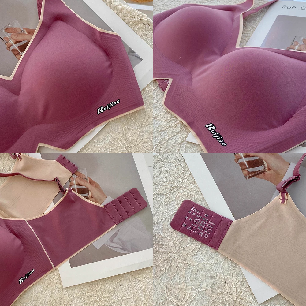 

Women's wireless bra latex material Thai style/sexy thin anti-sagging women
