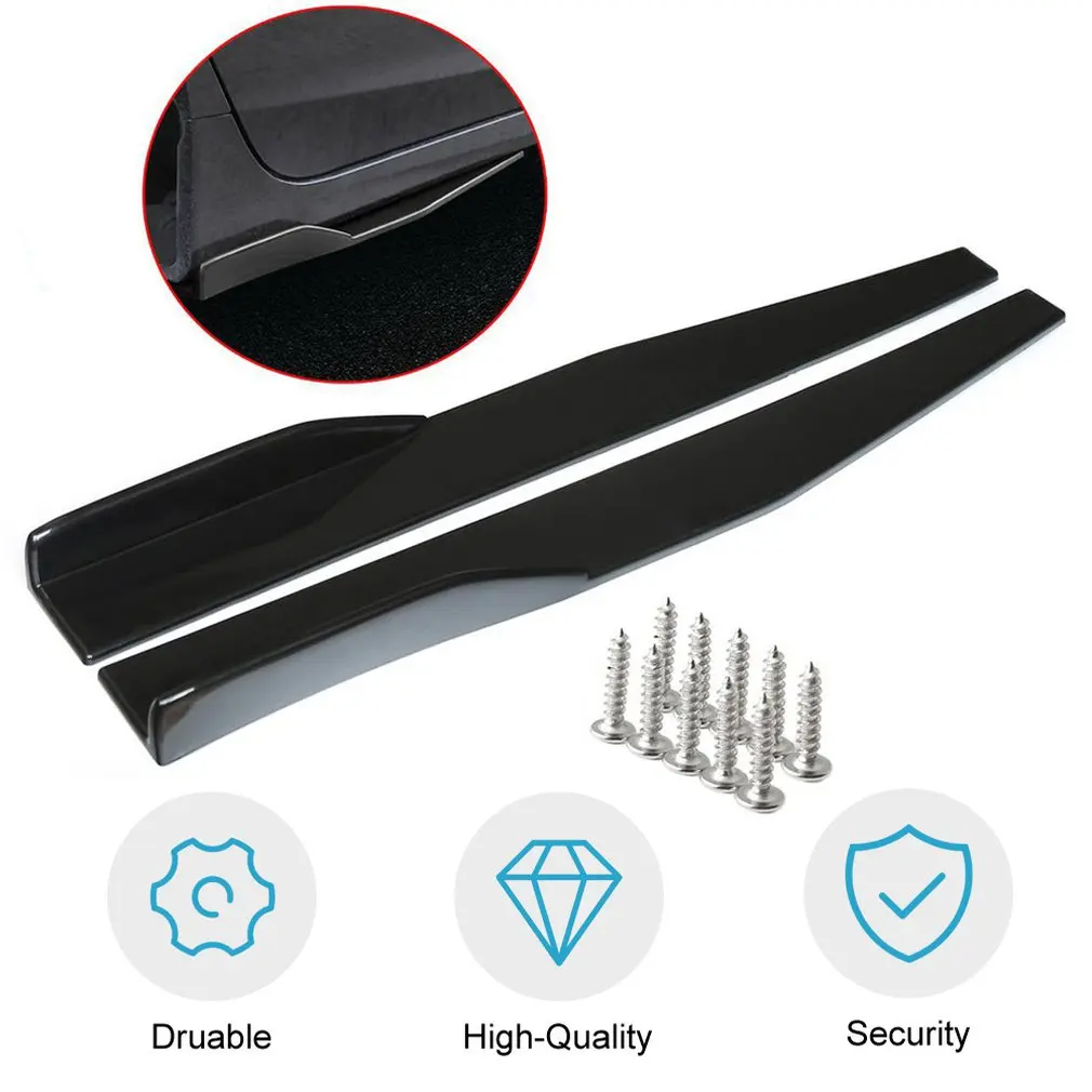 

2pcs 74.5cm Universal Car Side Skirt Rocker Splitters Winglet Wings Diffuser Professional Auto Car Accessories Car tuning Hot