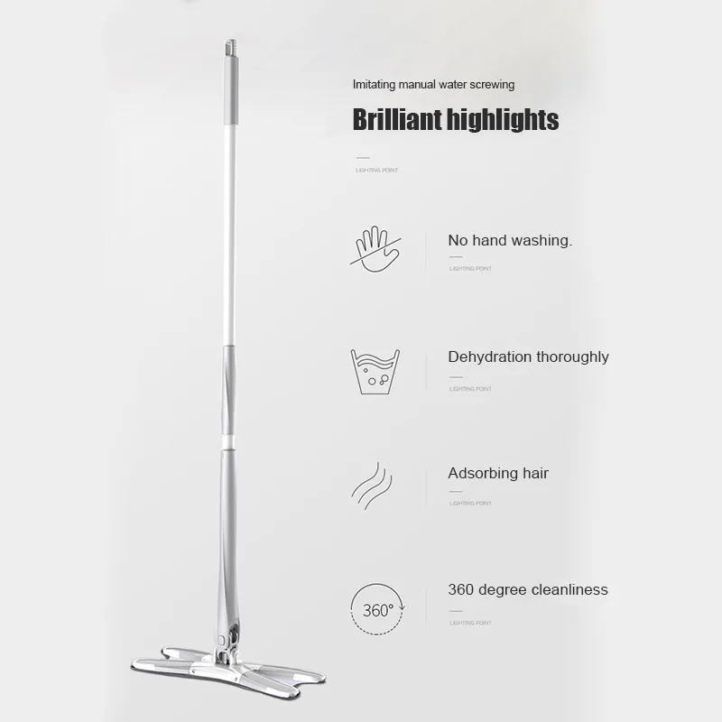 

Rotating Household Mop Dust Cleaning Wipe Tool for Floor Home Ceramic Tile J99Store