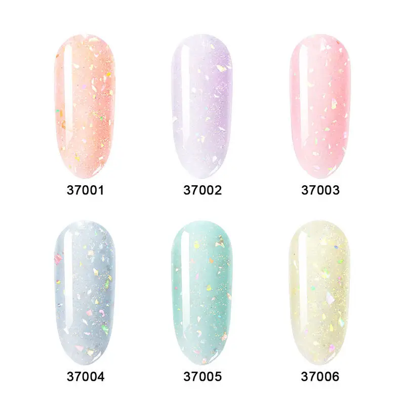 Elite99 10 мл с украшением в виде кристаллов гель из морских ракушек лак