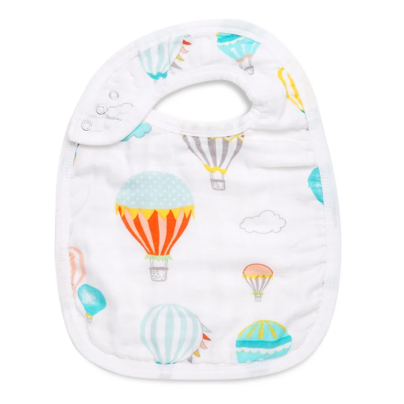 Hot air balloon Muslinlife детские нагрудники Новинка бамбуковый хлопок высокого качества Babadores Para Bebe слюнявчик для младенца полотенце для мальчиков и девочек - Цвет: Hot air balloon