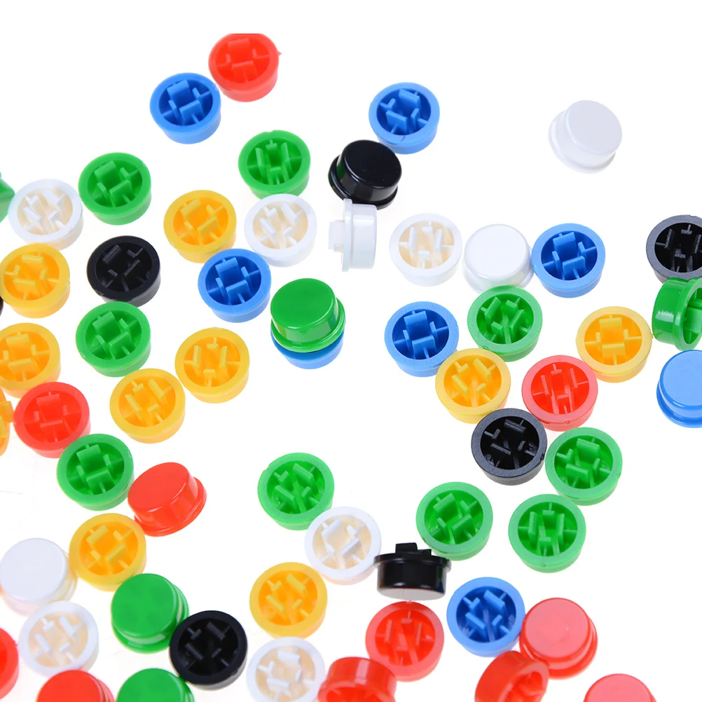 

20pcs Round Mixed Color Tactile Button Caps Kit For 12x12x7.3MM Tact Switches New Product Offers
