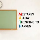 Вдохновляющая математическая цитата, настенная наклейка, научное образование, Виниловая наклейка, Декор для дома и школы WL2111