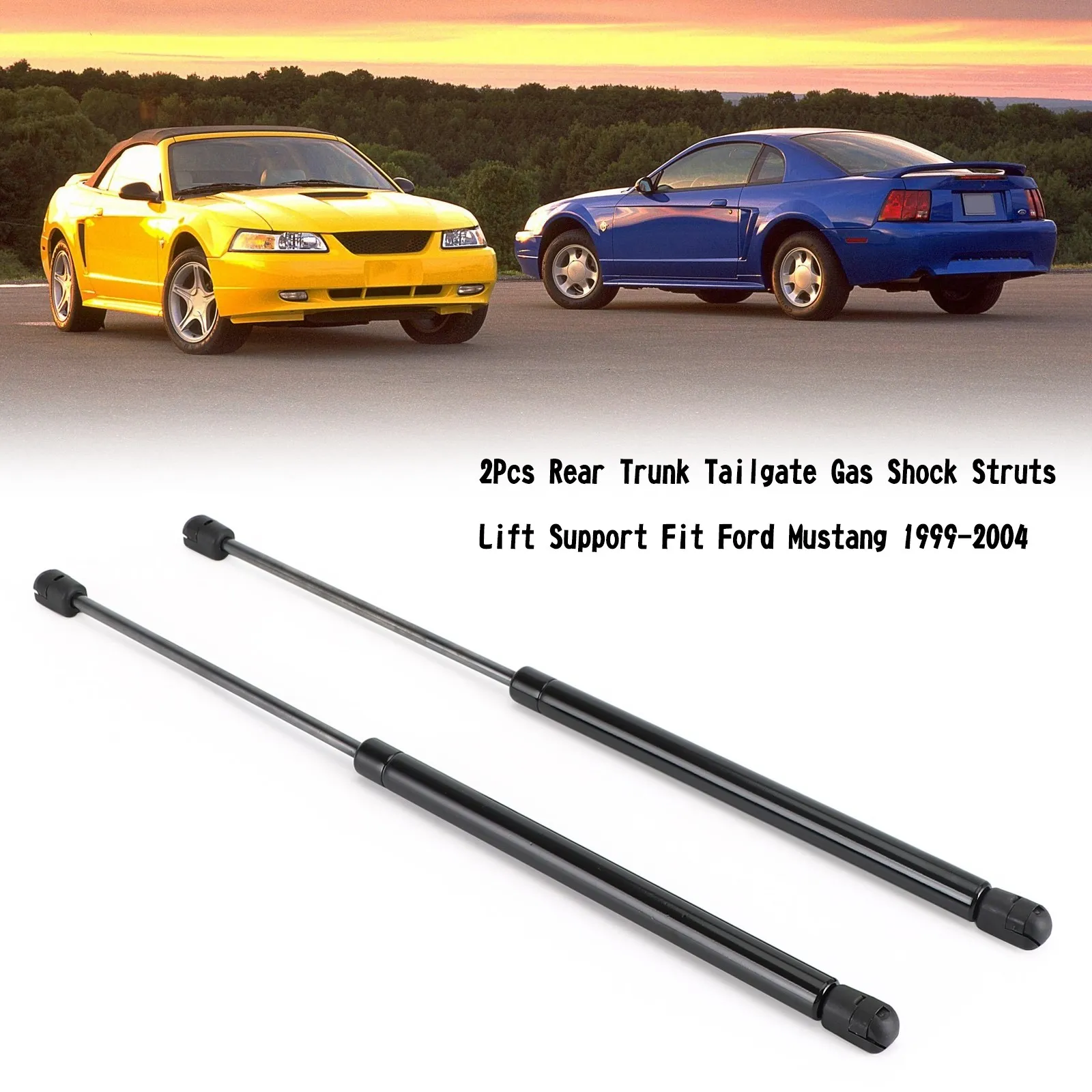

Artudatech 2Pcs Rear Trunk Tailgate Gas Shock Struts Lift Support Fit For Ford Mustang 1999-04 Car Accessories